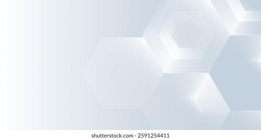 Vector hexagon lines on gray background. Geometric stripe line illustration abstract modern design