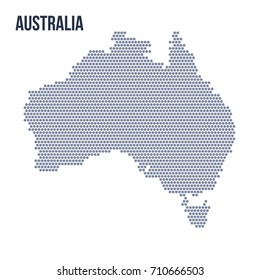 Vector hexagon map of Australia . Business space in the country.