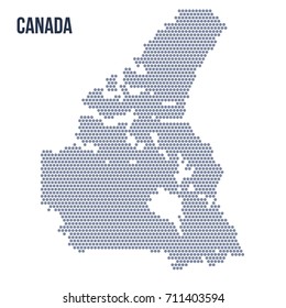 Vector hexagon map of Canada. Business space in the country.