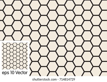 Vector hexagon pattern