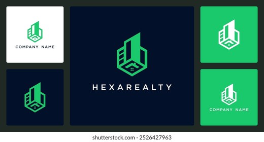 Vector de la Plantilla del diseño del logotipo y del icono de la propiedad inmobiliaria, se puede utilizar en diversos medios fácilmente, editable
