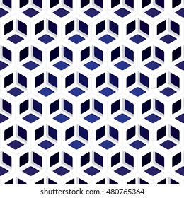 Vector hexagon seamless pattern. Modern stylish texture