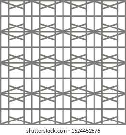 Vector hexagon seamless texture. Modern geometric background