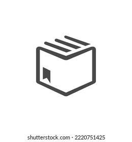 Vektorgrafik ist ein sechseckiges Buch. Einzigartig und elegant.