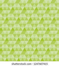 Vector hexagon from triangles seamless pattern. Repeating geometric triangular grid. Colorful gradient mosaic backdrop. Geometric hipster triangular background, vector