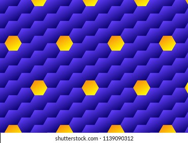 Vector hexagonal background texture