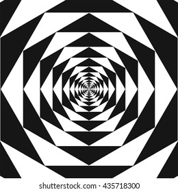 Vector hexagonal infinity tunnel effect.