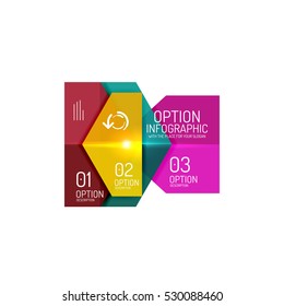 Vector hexagone infographic diagram templates