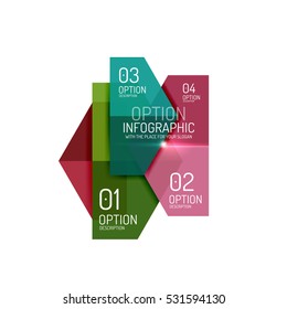 Vector hexagone infographic diagram templates