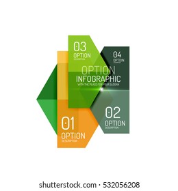 Vector hexagone infographic diagram templates
