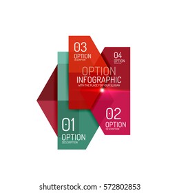 Infografik-Vorlagen für Vektorhexagone