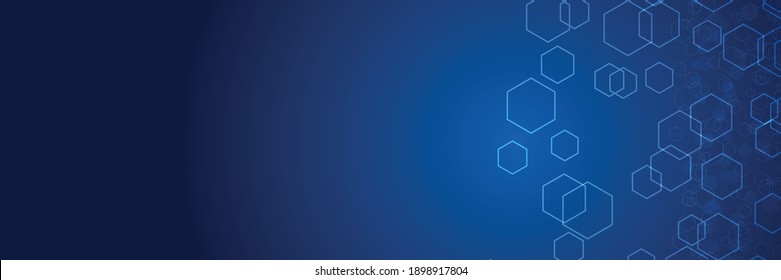 Vector hexagons pattern. Geometric abstract background with hexagonal elements. Medical, technology, or science design. Abstract science, corporate and technology concept. Tech digital background