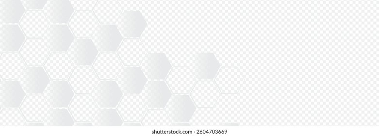 Vector hexagons pattern. Geometric abstract background with simple hexagonal elements. Medical, technology or science design