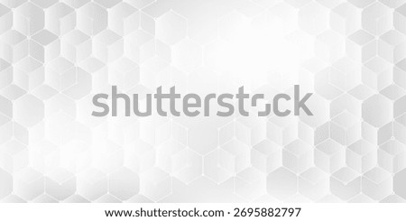 Vector hexagons pattern. Geometric abstract background with simple hexagonal elements. Medical, technology or science design