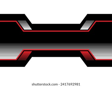 
Vector HI TECH background. Red and black striped pattern. Strict technological lines. Design element for covers, posters, advertising, games