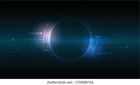 Vector Hi tech digital connect, communication, high technology concept, science, technology background