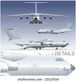 Vector hi-detailed delivery/cargo airplane. More vector aircrafts see in my portfolio.