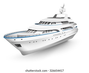 vector high detailed yacht