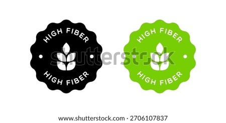 Vector High Fiber Badge Label