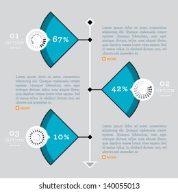 Vector high quality business infographic elements for web and print usage.