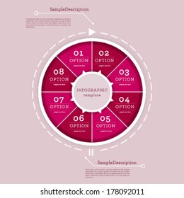 Vector high quality business infographic elements for web and print usage.
