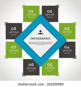 Vector high quality business infographic elements for web and print usage.