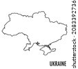 ukraine map line