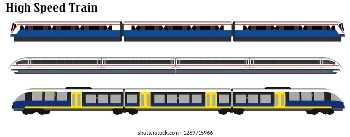 Vector, high speed train set pattern