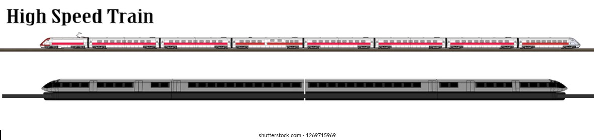 Vector, high speed train set pattern