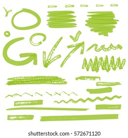 vector highlighter elements VOL 2 - color can be changed by one click