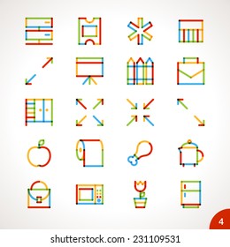 Vector Highlighter Line Icons for any purpose Set 4