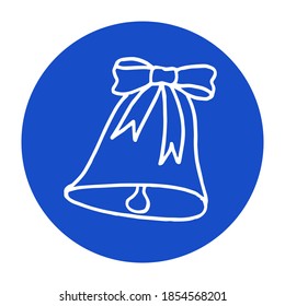 Vector destaca un icono de portada para las historias de medios sociales. Ilustración de navidades al estilo doodle. Hand dibujó plantillas redondas para los bloggers contemporáneos.