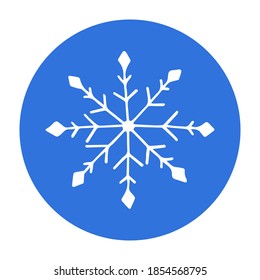 Vektorgrafik-Highlights Titelsymbol für Social-Media-Geschichten. Schneeflocken. Illustration von Weihnachten im Doodle-Stil. Handgezeichnete runde Vorlagen für zeitgenössische Blogger.