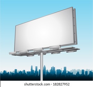 Vector Highway Ad Billboard Roadside