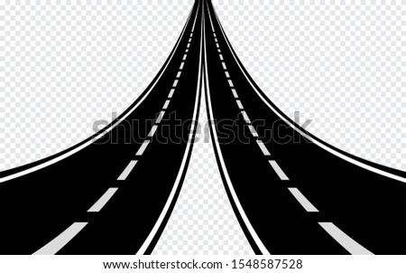 vector highway road, traffic abstract symbol 