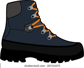 vector hiking boot