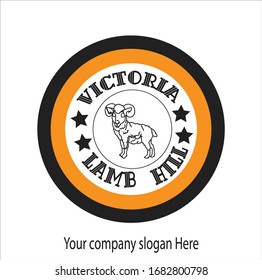 vector hill lamb business logo