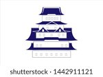 Vector of himeji castle of japan for different purposes