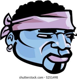 vector hip hop man illustration