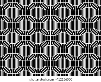 Vector hipster abstract geometry pattern 3d, black and white seamless geometric background, subtle pillow and bad sheet print, creative art deco, simple texture, modern fashion design