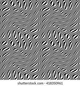 Vector hipster abstract geometry trippy pattern with stripes , black and white seamless geometric background, subtle pillow and bad sheet print, creative art deco, simple wood texture, modern  design