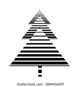 Vector Hipster Christmas tree Background . poster with different elements. Abstract Geometrical Poster. Modern Design Template with geometric shapes in various forms.illustration.