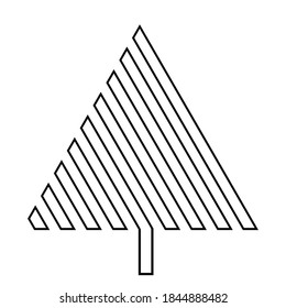 Vector Hipster Christmas tree Background . poster with different elements. Abstract Geometrical Poster. Modern Design Template with geometric shapes in various forms.illustration.