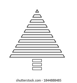 Vector Hipster Christmas tree Background . poster with different elements. Abstract Geometrical Poster. Modern Design Template with geometric shapes in various forms.illustration.
