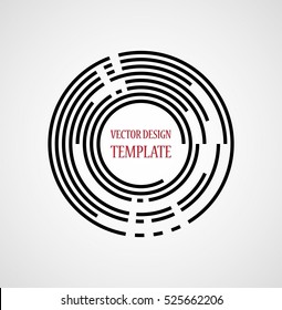 Vector Hipster Circle Background . poster with different elements. Abstract Rounded Geometrical Logo. Modern Design Template with geometric shapes in various forms.illustration.