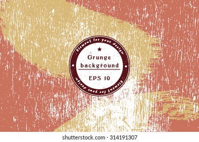 Vector hipster grunge texture. Template Shabby background for your design. Cracked Texture. Distress Texture. Dirt Texture. Overlay Texture. Place for text