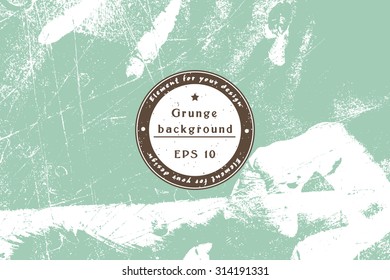 Vector hipster grunge texture. Template Shabby background for your design. Cracked Texture. Distress Texture. Dirt Texture. Overlay Texture. Place for text
