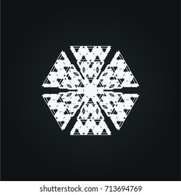 Vector Hipster Hexagon Background . poster with different elements. Abstract Geometrical Poster. Modern Design Template with geometric shapes in various forms.illustration.