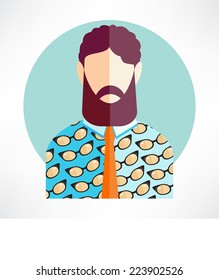 Vector Hipster Icon