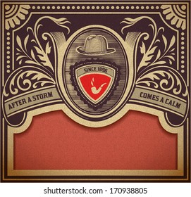 Vector. Hipster retro card. Organized by layers